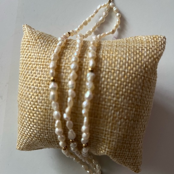 Rice Pearl 14KG Bracelet - Picture 4 of 11